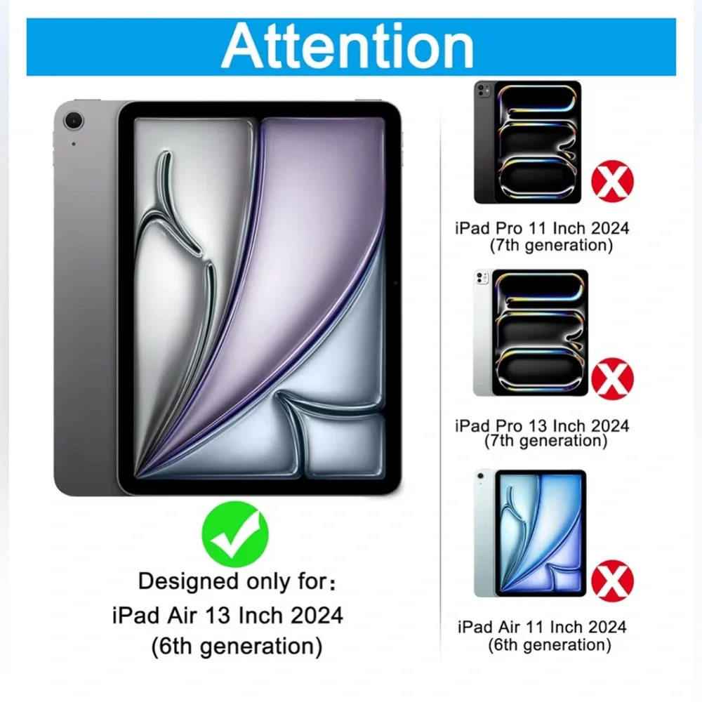 NEW Milomdoi 3 Pk Screen Protector iPad Air 13” 2024 6th Gen L9H Tempered Glass